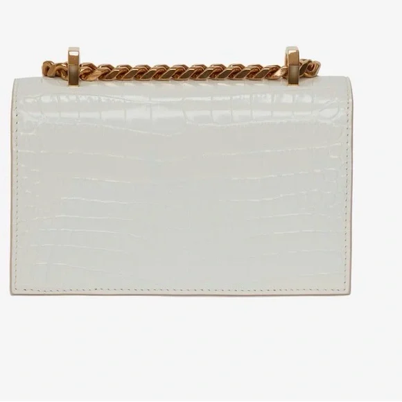 Alexander McQueen Women's Mini Jewelled Satchel in Deep Ivory. New w/out tags. - Picture 3 of 13
